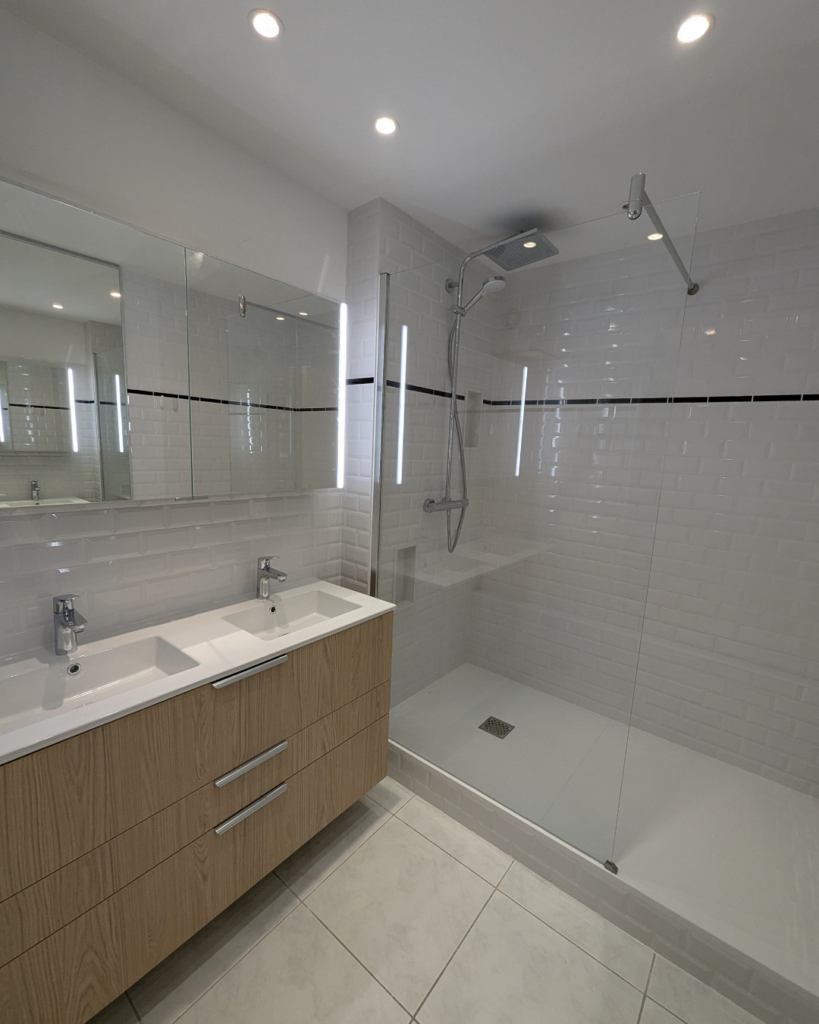 rénovation salle de bain en salle d'eau à la baule
